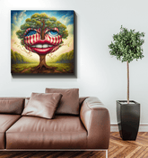 Freedom Mosaics Wrapped Canvas - Beyond T-shirts